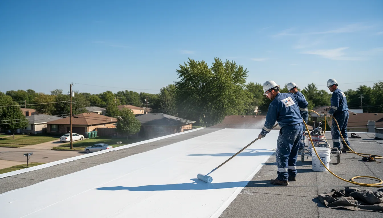 Commercial roof coating in Tallmadge, OH near me